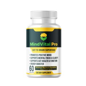 MindVital Pro Gut-To-Brain Superfood. Plant-Based to Promote Positive Mood, Supports Mental Focus & Clarity, Supports Gut Health & Function, Energy Booster