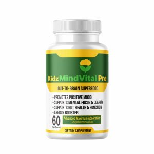 KIDS MindVital Pro Gut-To-Brain Superfood. Plant-Based to Promote Positive Mood, Supports Mental Focus & Clarity, Supports Gut Health & Function, Energy Booster